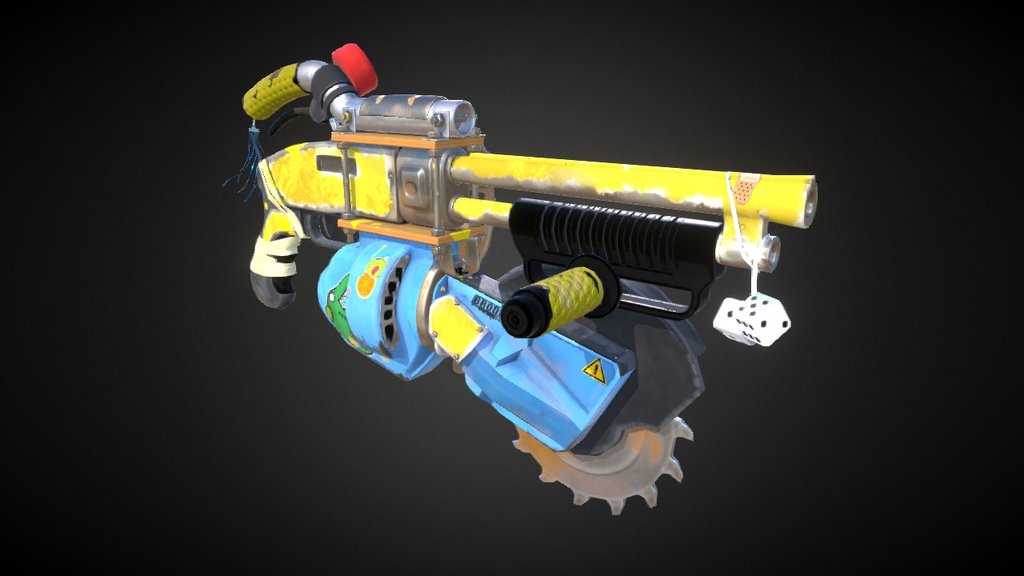 My weird and wacky Sawgun created for a project at uni.  - Saw Gun - 3D model by Jay Broderick (@jmbroderick) 3d model