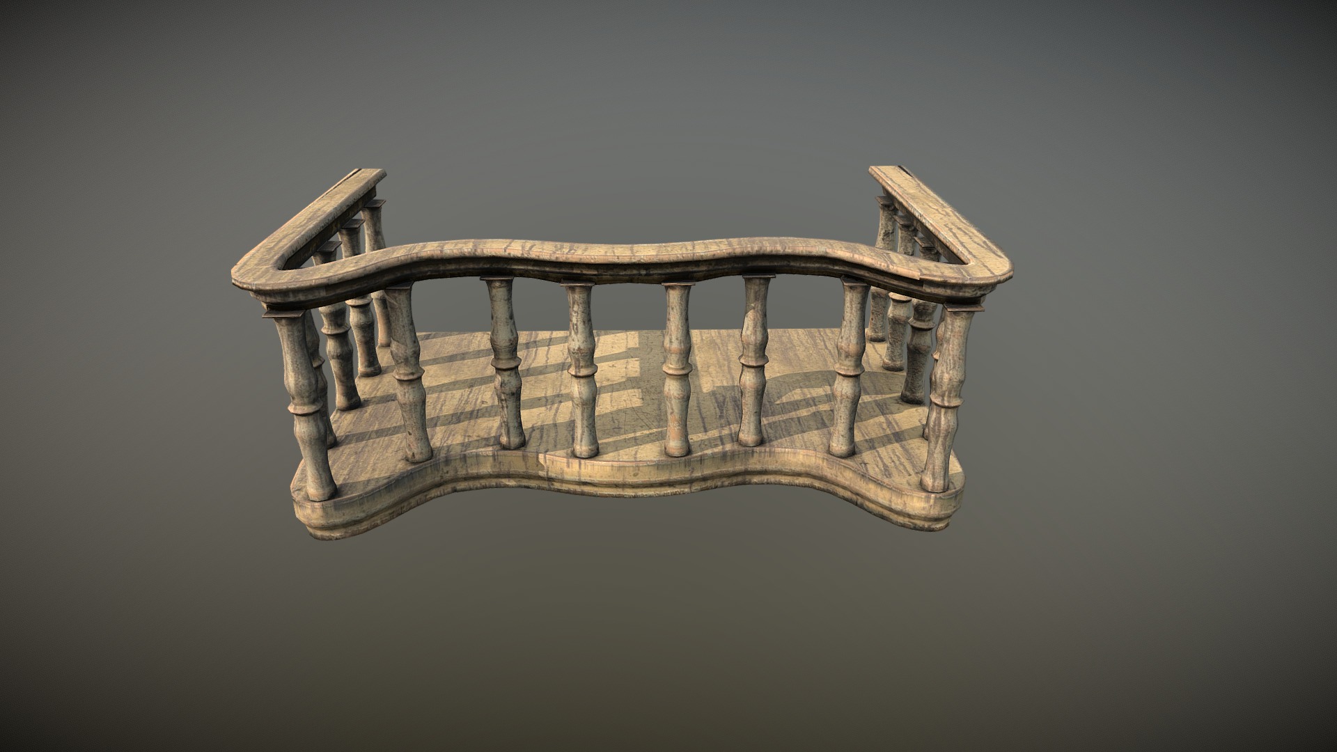 Gameready model - Balcony 2 - Buy Royalty Free 3D model by Dexsoft Games (@dexsoft-games) 3d model