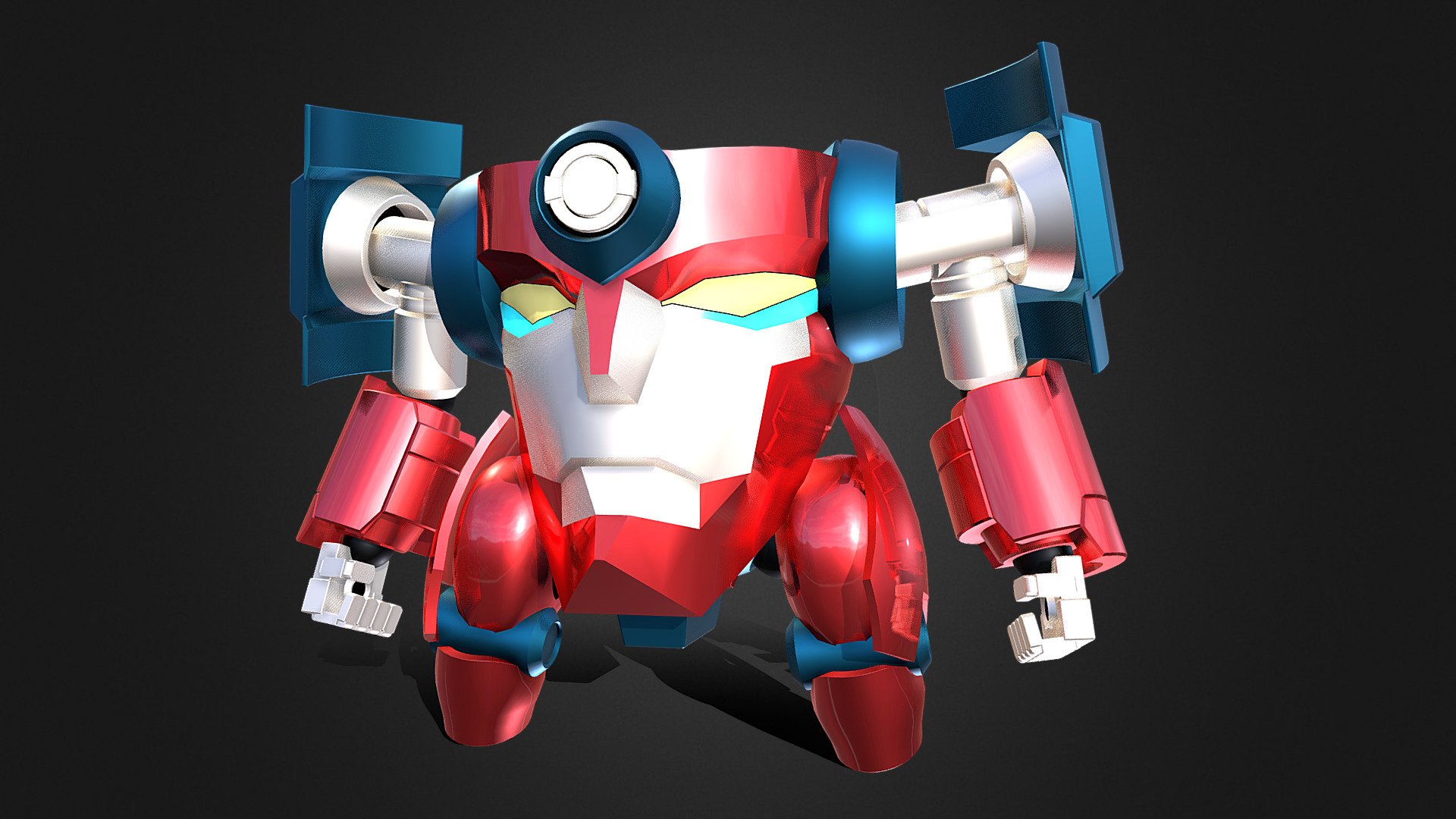 If you're interested in purchasing any of my models, contact me @ andrewdisaacs@yahoo.com

Simon's personal Ganmen from the anime Tengen Toppa Gurren Lagann.

Made in 3DS Max by myself 3d model