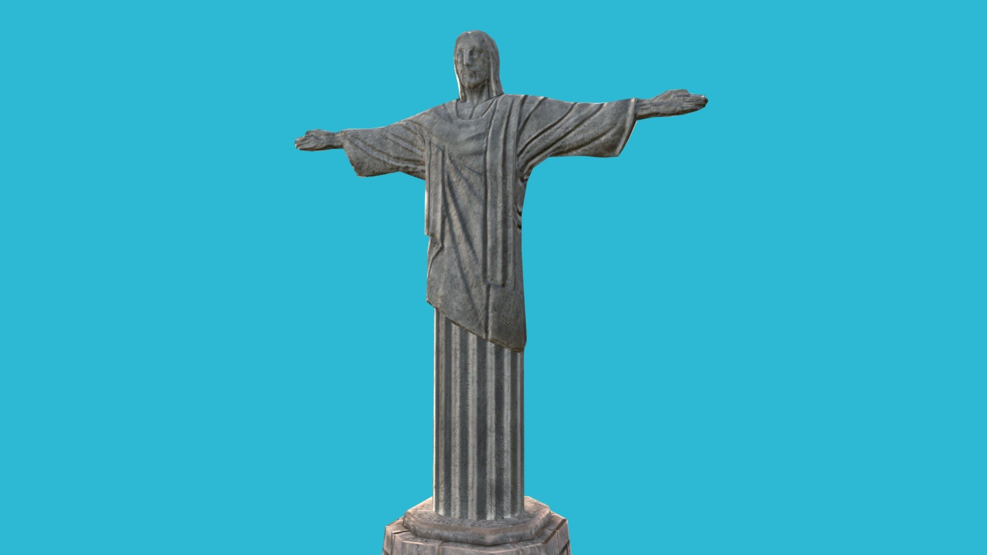 If you’re looking for a top-quality 3D model of Christ The Redeemer that’s optimized for game/realtime/background use, then this is the one for you! This model has been carefully crafted to strike the perfect balance between visual quality and performance, ensuring that it runs smoothly and seamlessly in almost any game engine. But that’s not all - this model also boasts an impressive level of detail, making it an excellent choice for use in rendering complex 3D scenes. So if you want a versatile, high-quality 3D model that will elevate your project to the next level, look no further than this one!

Technical Details:

Number of textures: 2
Polygon count: 1144
Vertices count: 587
Number of meshes/prefabs: 1
Centered at origin (0,0,0): Yes
UV mapping: Yes, non-overlapping
Types of materials and texture maps: Color texture 2048x2048, Bump texture 512x512 - Christ The Redeemer Rio Statue LowPoly - Buy Royalty Free 3D model by Xylla 3d model