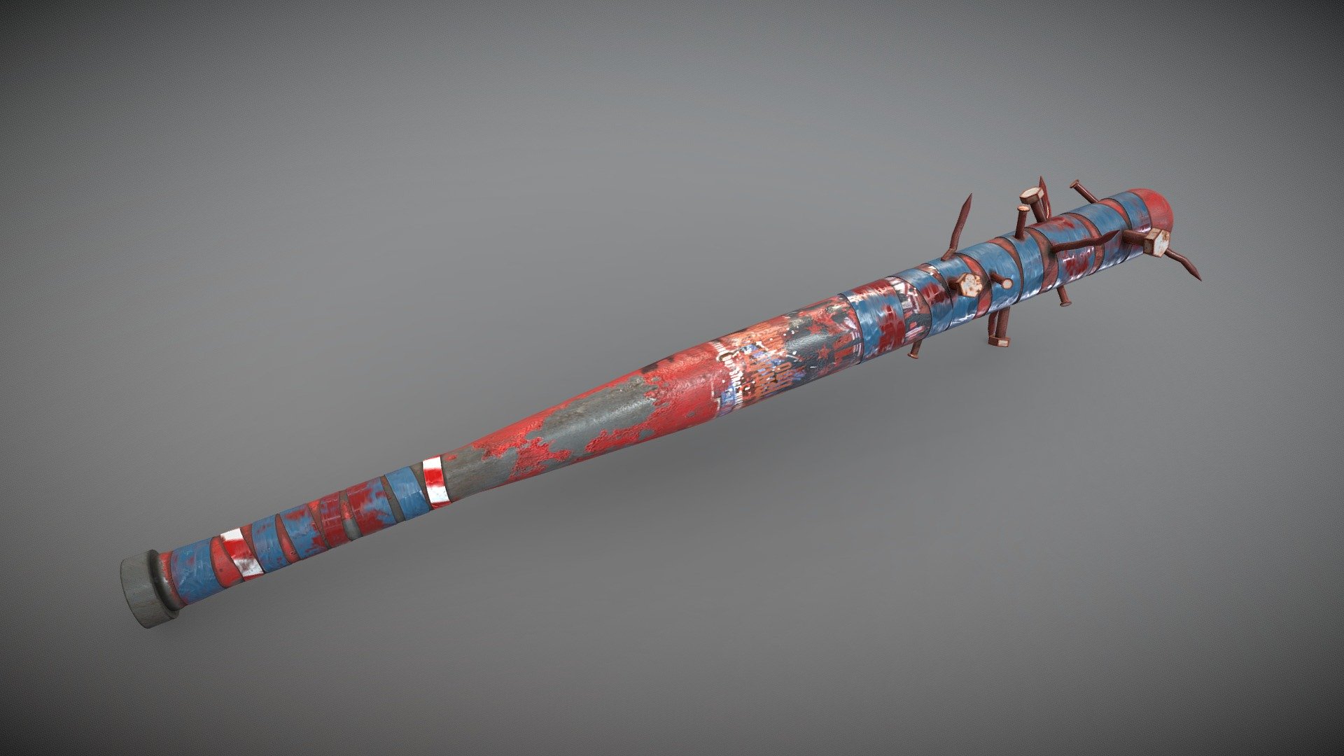 Post Apocalyptic Baseball Bat

Textures size 4096x4096

Including maps: * Base Color * Roughness * Metallic * Normal * Height * AO

Created in Blender The texture was created in Substance 3D Painter - Baseball Bat - Download Free 3D model by exiS7-Gs 3d model