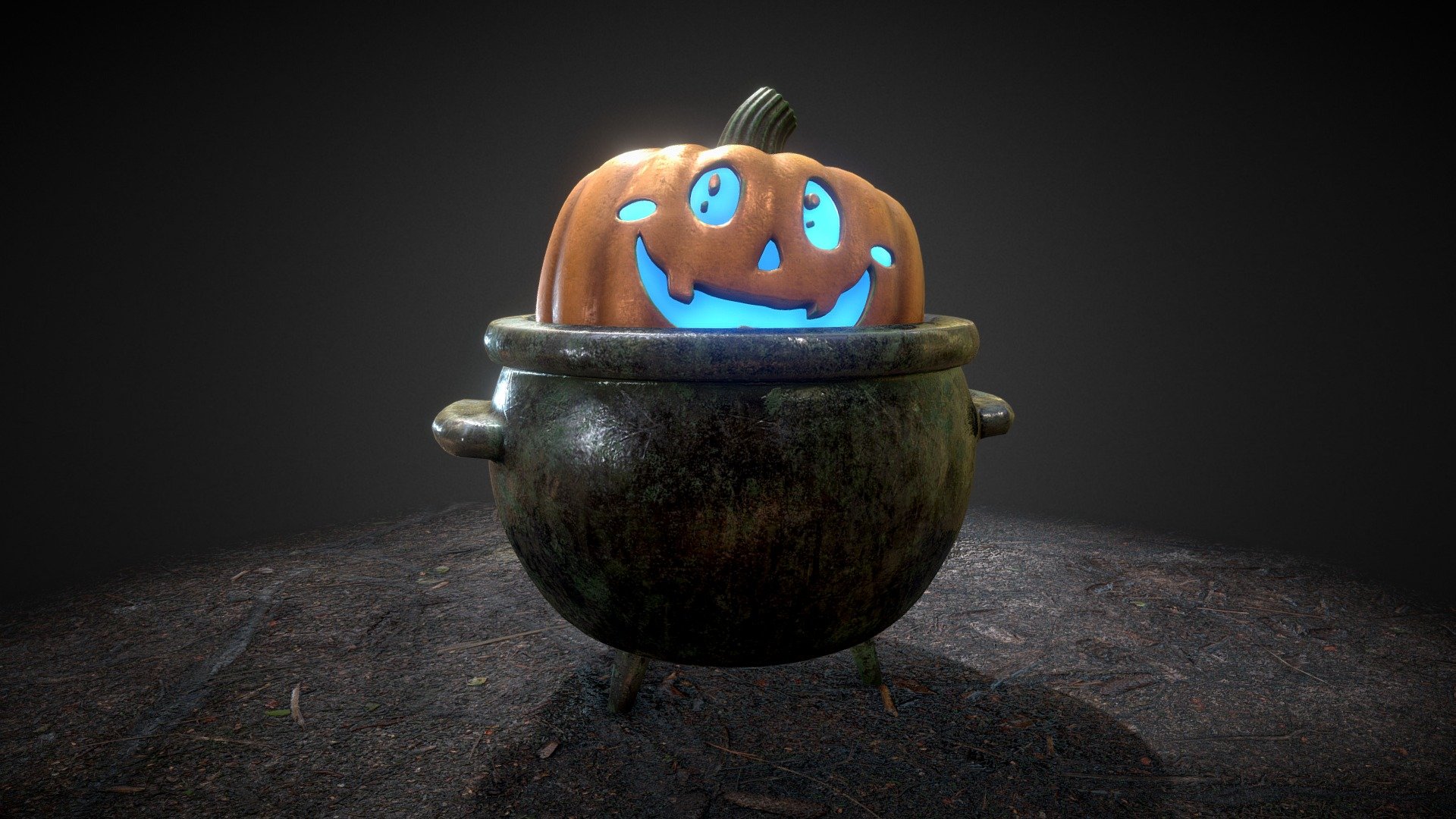 Baby Pumpkin asset for my baby's gender reveal party over the Halloween :) - Baby Pumpkin - 3D model by Tony Pinrut (@Apinrt) 3d model
