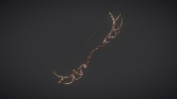 Hunters Insignia rpg, bow, deer, archery, realistic, antlers, weapon, weapons, pbr, lowpoly, fantasy