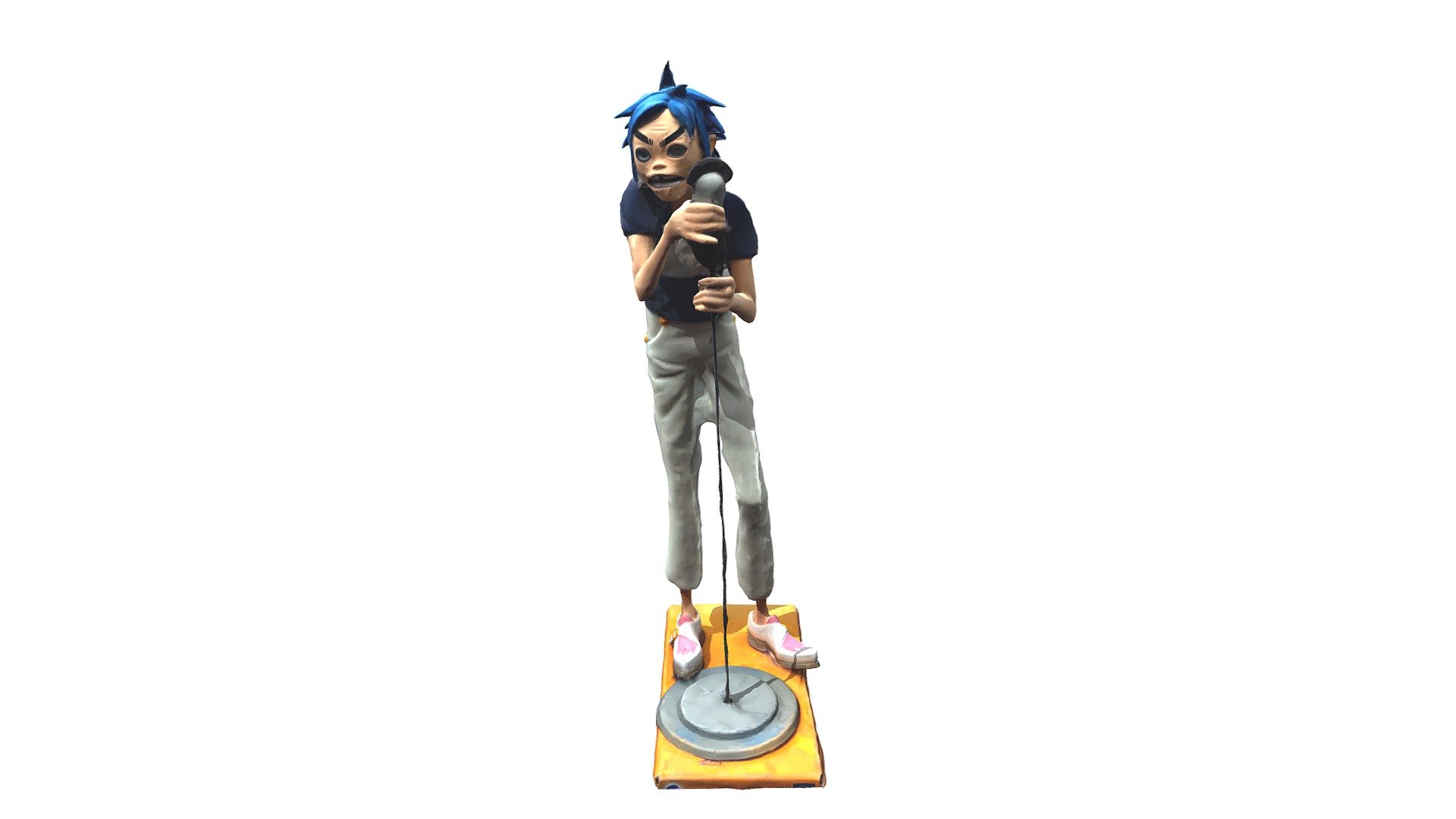 scan made in Paris - Gorillaz sculpture - Download Free 3D model by Leam (@leamlld) 3d model