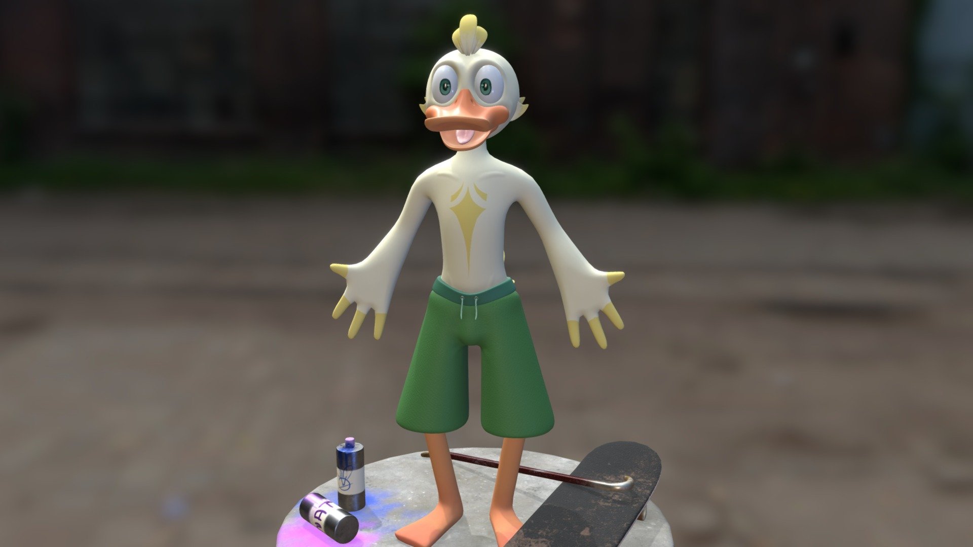 Ñata The Skater Duck - 3D model by PlayBruh 3d model