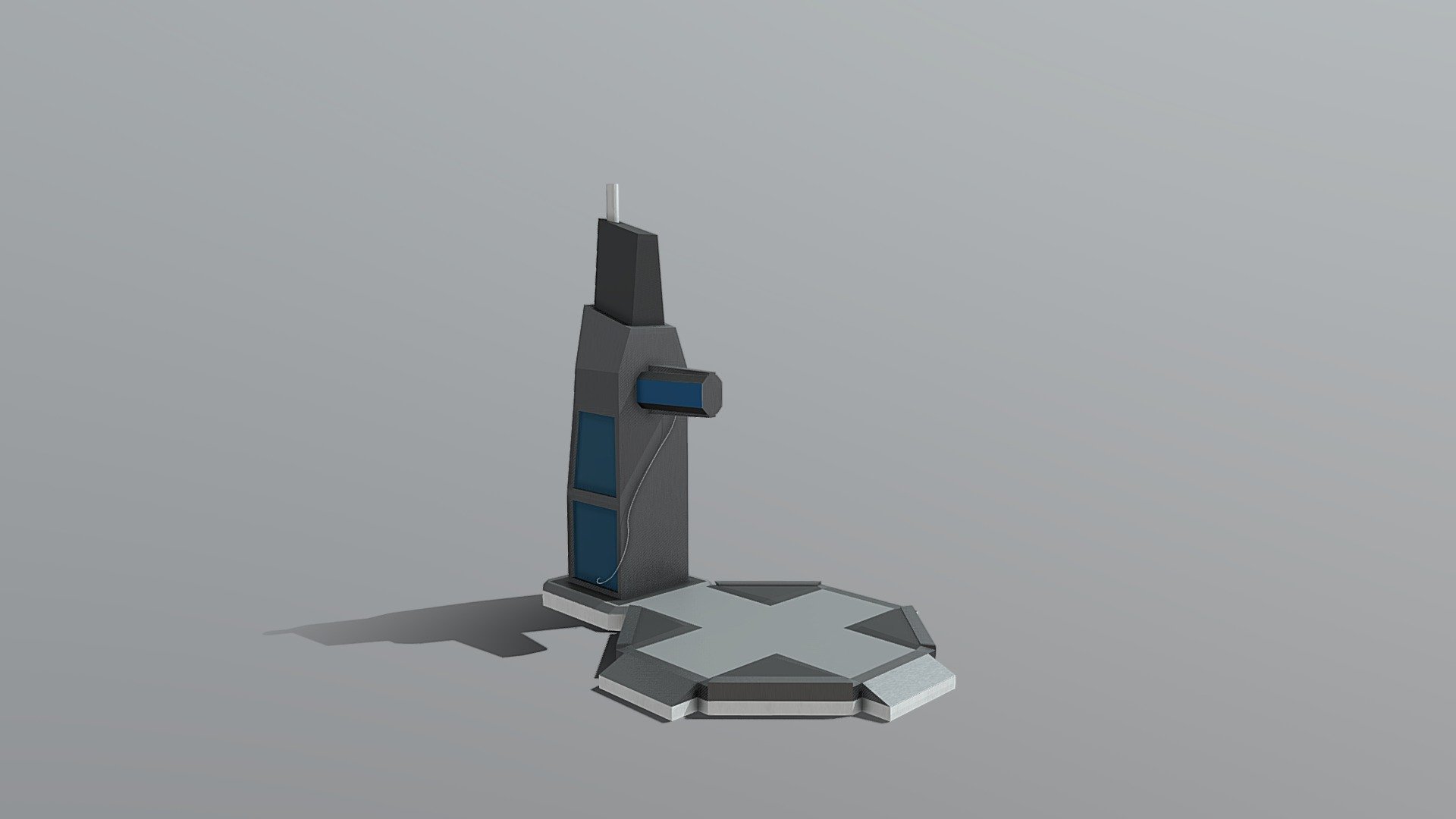 This is a Low Poly Space Ship Launch Pad I made in Blender and textured in Substance Painter for a small Project i'm working on 3d model