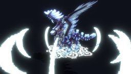 [Creature] Sapphire Crystal Dragon crystal, blockbench, minecraft, dragon