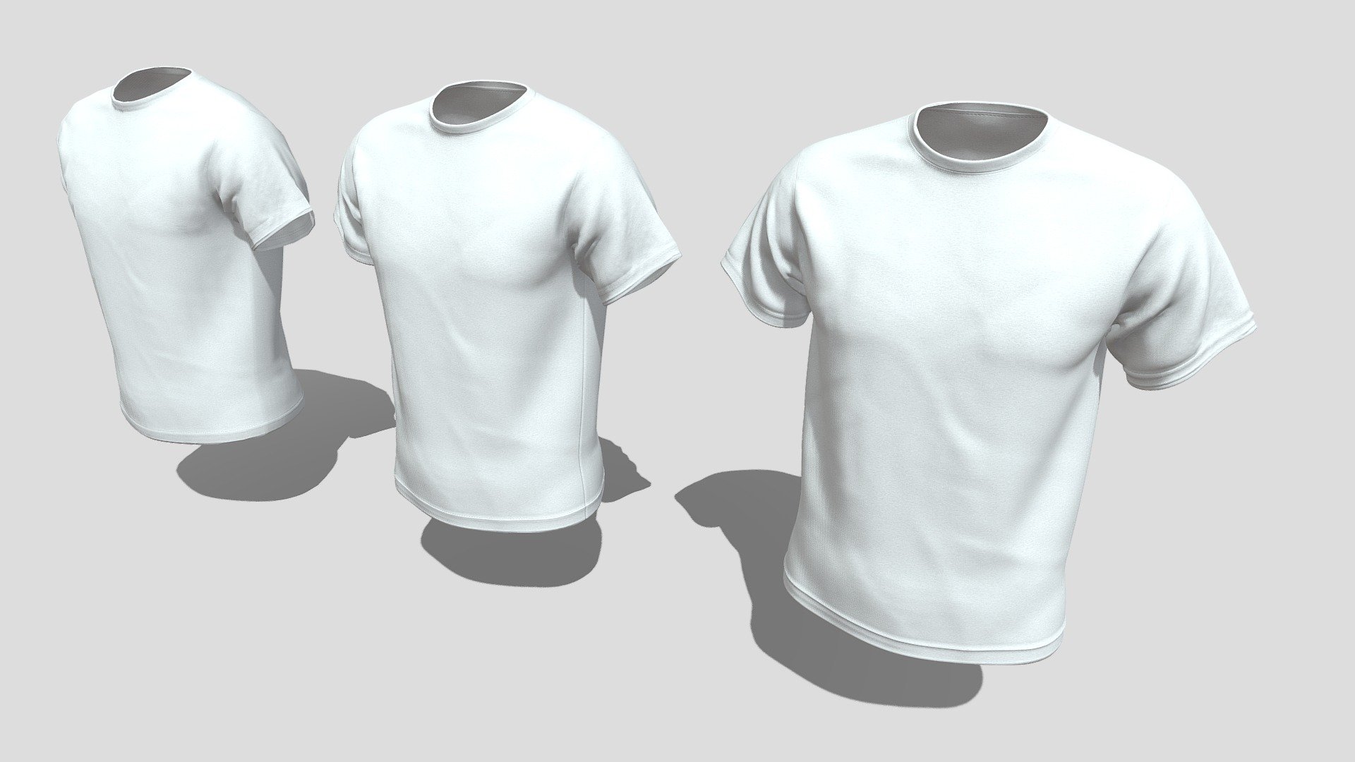 Detailed Description Info:


Model: T-Shirt


Media Type: 3D Model


Geometry: Quads/Tris


Polygon Count: 1498


Vertice Count: 1539


Textures: Yes


Materials: Yes


Rigged: No


Animated: No


UV Mapped: Yes


Unwrapped UV’s: Yes Non Overlapping


|||||||||||||||||||||||||||||||||||


Textures are PBR 4k and include Diffuse, Metalness, Roughness, AO and Normal maps.


LOD0 verts 1539


LOD1 verts 6052


LOD2 verts 23602 - T-Shirt - Buy Royalty Free 3D model by Studio Lab (@studiolab.dev) 3d model