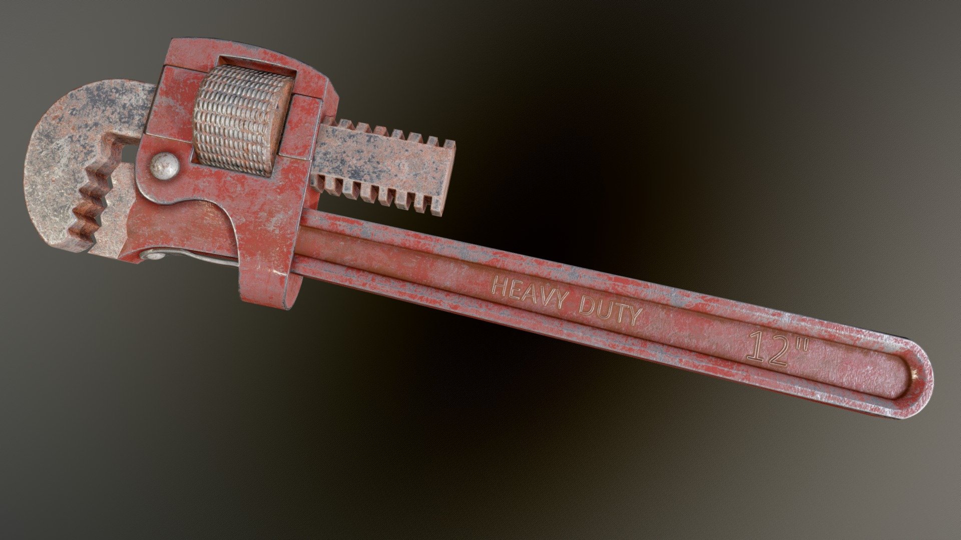 A pipe wrench model, created for an Indie game project. Modeled in 3ds Max, and textured in Substance Painter 3d model