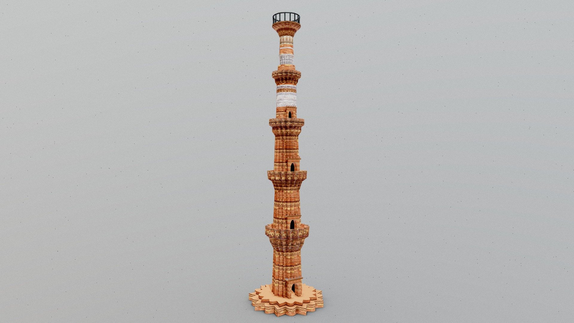 Qutub Minar / Vishnu Stamb



Softwares used : Blender, Shoebox, Photoshop CC

Lowpoly Model and Mid Quality Texture

If any Queries, more information and any Modifications feel free to Contact me :

Email : anishdombale848@gmail.com

WhatsApp : 8459822600 - Qutub Minar - Buy Royalty Free 3D model by AnishRoyalinc 3d model