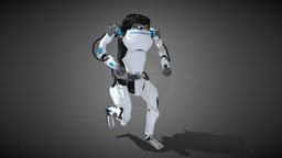 Robot Random Dynamics animated. future, robotics, atlas, droid, android, blender-3d, bostondynamics, robot-model, scifi, sci-fi, futuristic, animated, robot, realistic-model