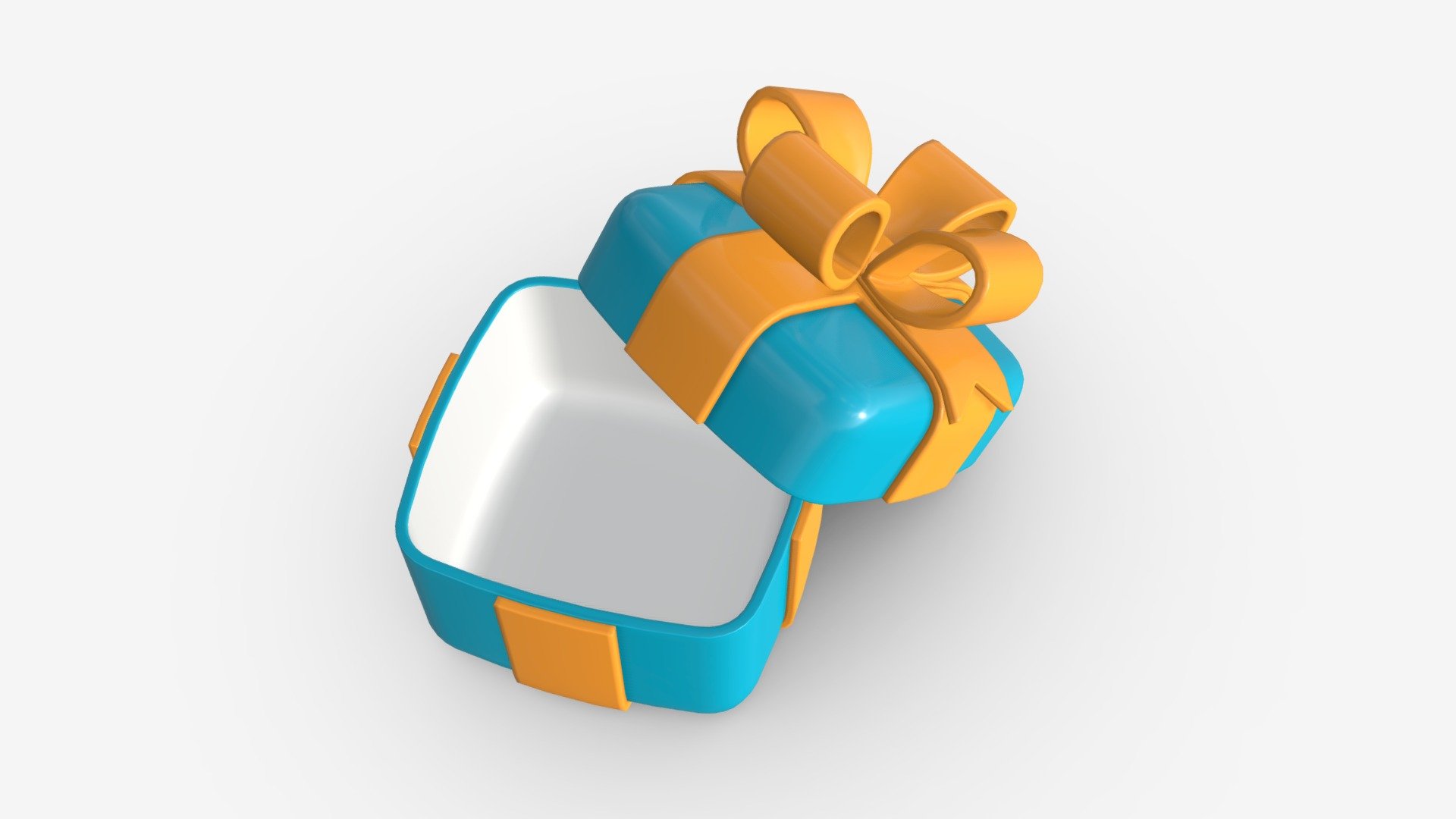 Gift Box with Ribbon Stylized Open - Buy Royalty Free 3D model by HQ3DMOD (@AivisAstics) 3d model