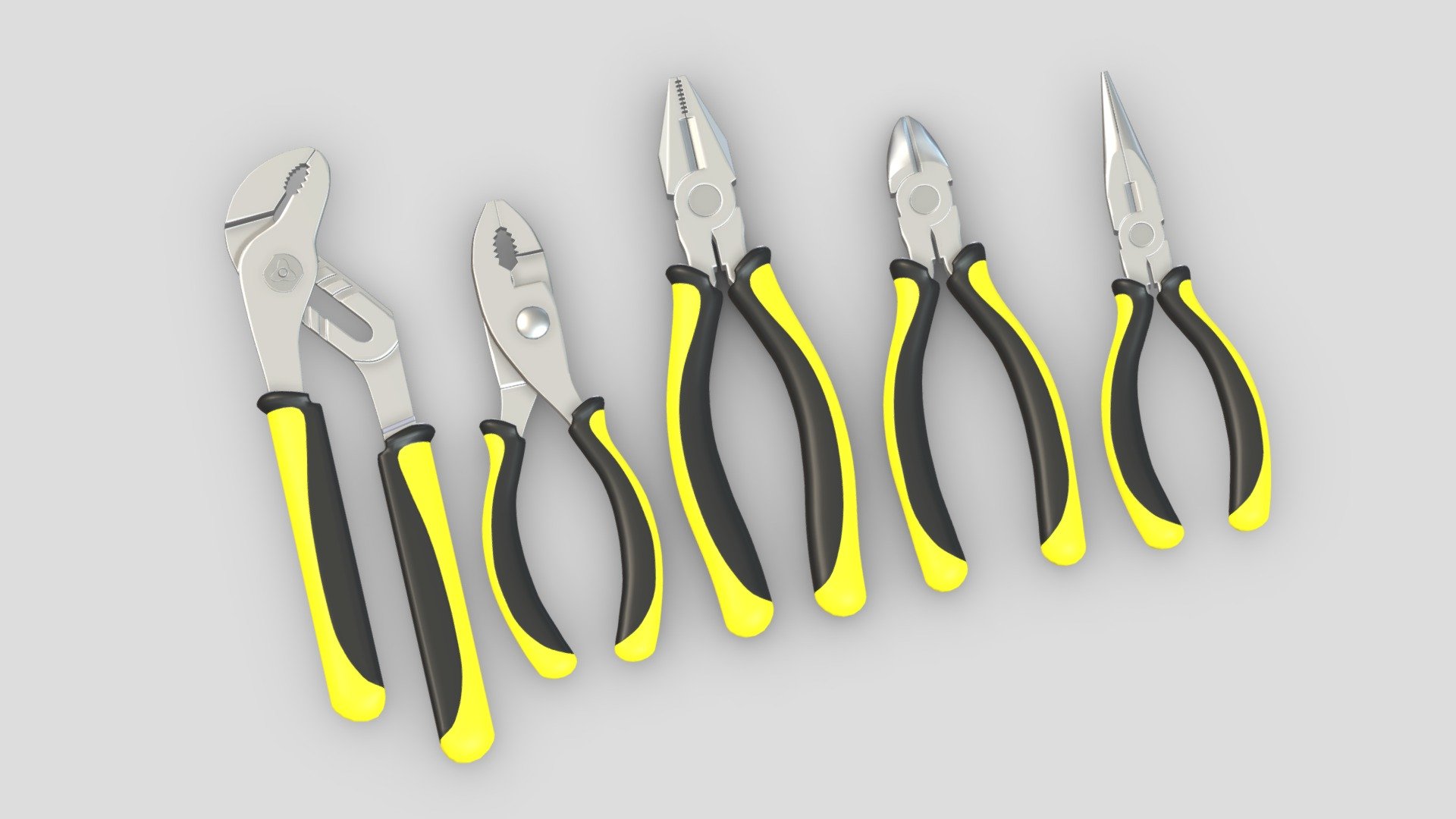 Hi, I'm Frezzy. I am leader of Cgivn studio. We are a team of talented artists working together since 2013.
If you want hire me to do 3d model please touch me at:cgivn.studio Thanks you! - 5 Pliers Set - Buy Royalty Free 3D model by Frezzy3D 3d model