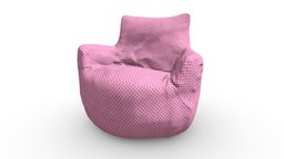 Arm Chair Bean Bag sofa, assets, armed, bags, unreal, bag, soft, furniture, game-ready, bean, unity, asset, lowpoly, chair
