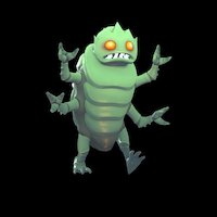 Walking Bug Game Character