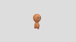 Character182 Rigged Voodoo Doll body, toon, cute, little, baby, toy, mascot, puppet, doll, rig, head, vodoo, character, cartoon, animation, anime, halloween, hand, magic, noai