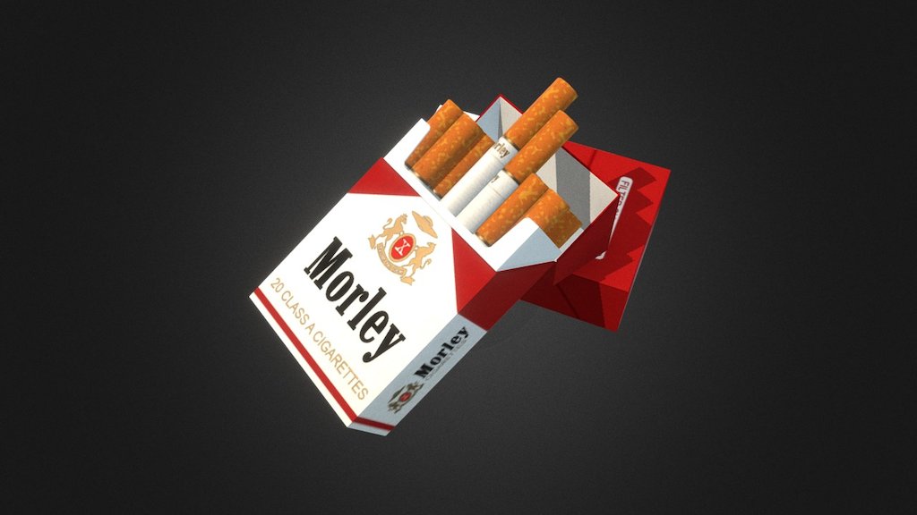 C.G.B. Spender's (aka Sigarette Smoking Man, and/or Cancer Man) favorite brand of cigarettes.
 - "Morley" Cigarettes - 3D model by Vladimir E. (@Room_42) 3d model