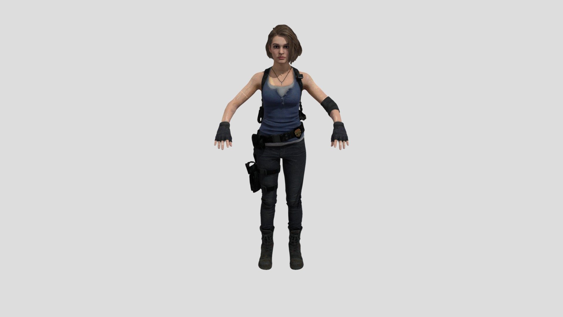 Resident Evil 3 Remake Jill Valentine - 3D model by gabrieel22 3d model
