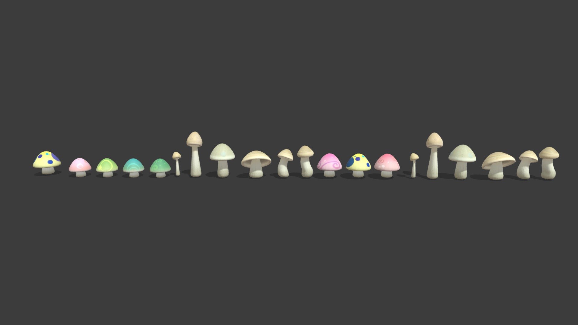 Mushroom - Buy Royalty Free 3D model by gohean33 3d model