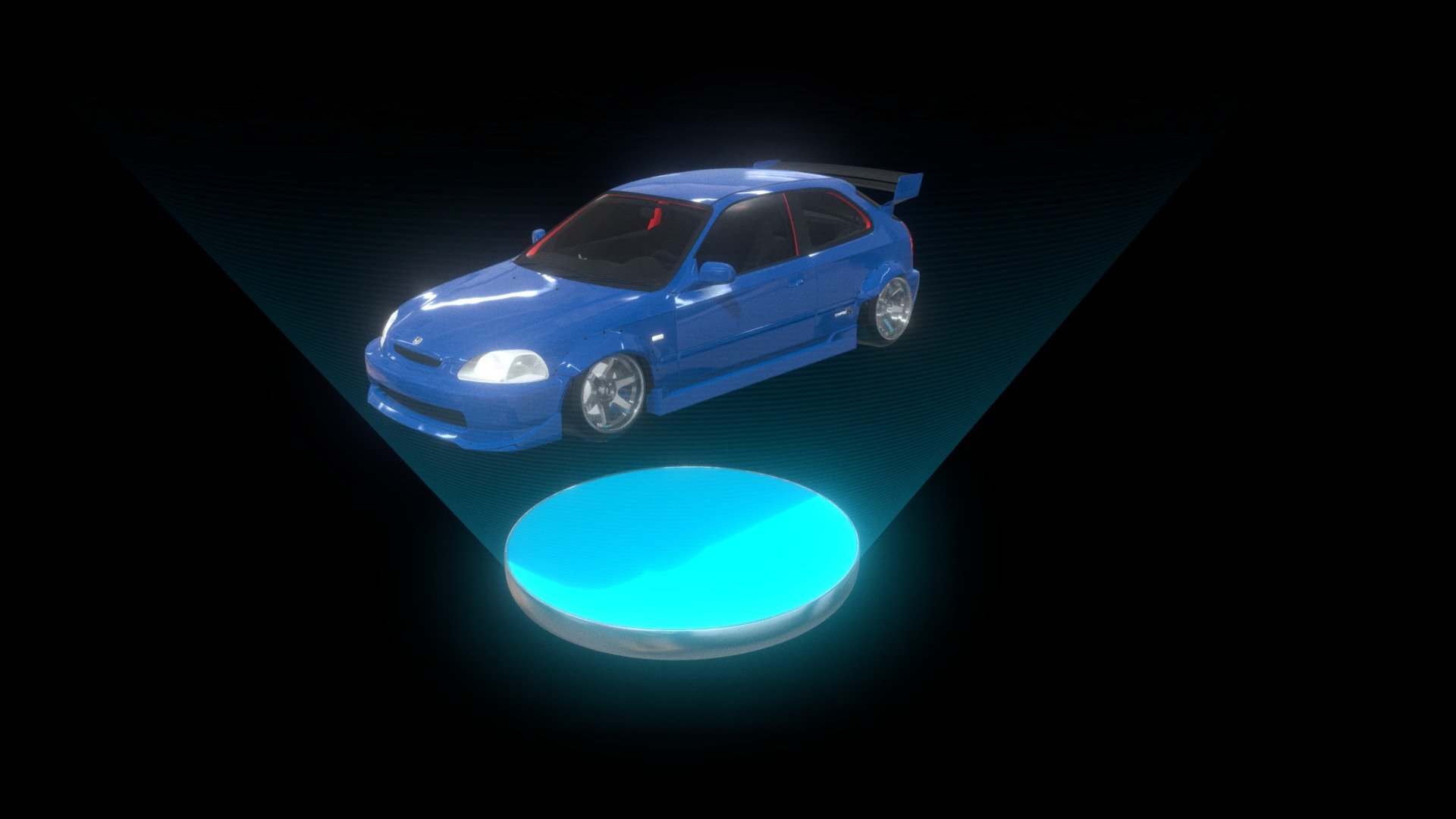 3D Rotating Hologram Car - Hologram Car - Buy Royalty Free 3D model by John Doe (@Johndoe3D) 3d model