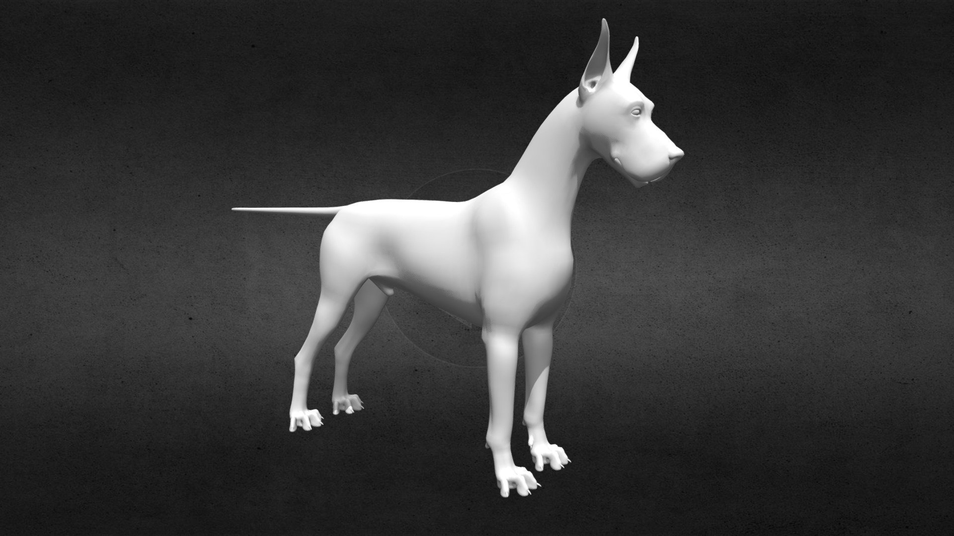 Part of my progress in my 3-month internship at Full Sail University, for character modeling. Tasked with modeling and sculpting a realistic great Dane dog. 

Great Dane model, lowpoly version. 
Testing sketchfab settings 3d model