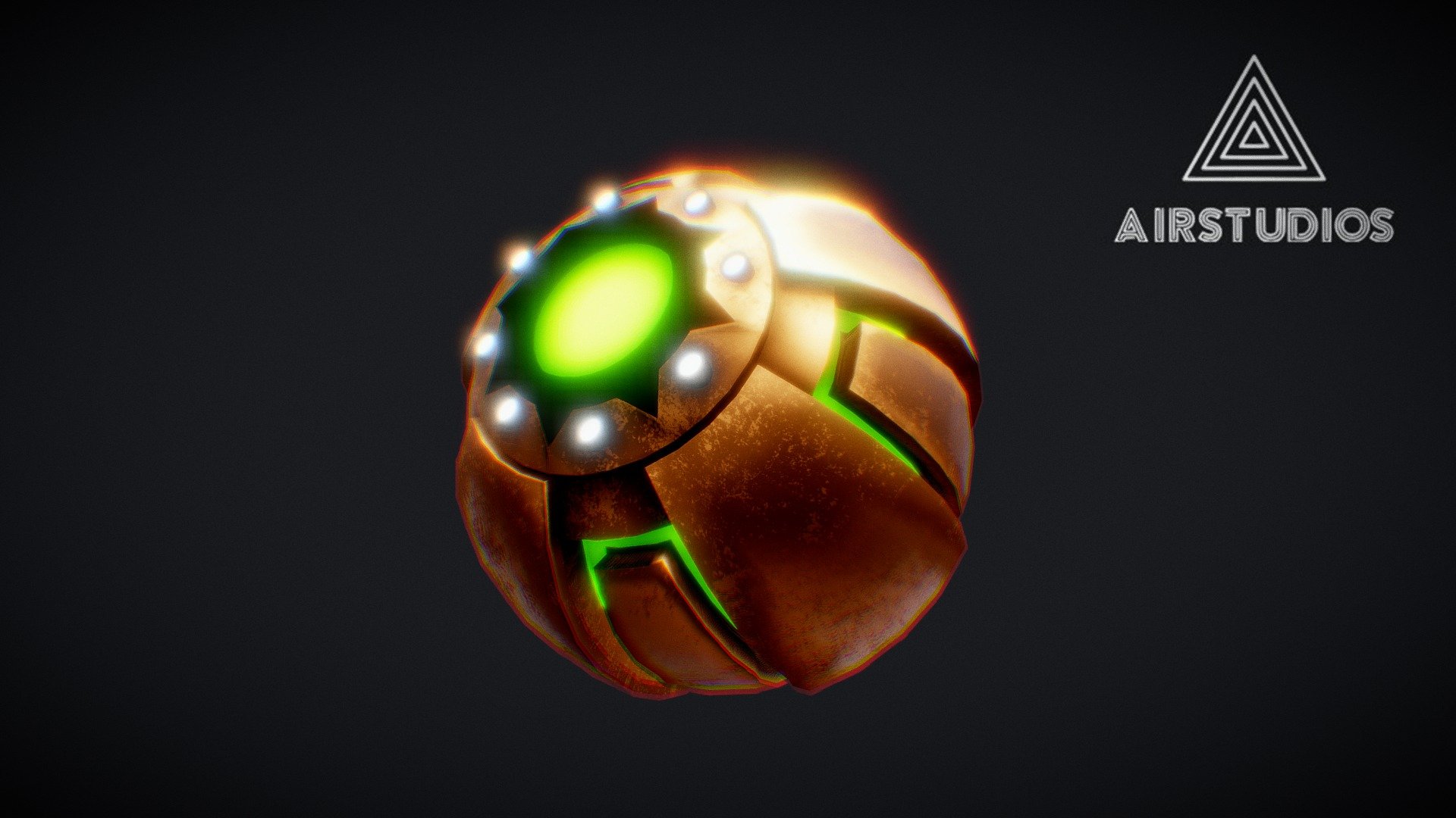Green Goblin Pumpkin Bomb - Green Goblin Pumpkin Bomb - Buy Royalty Free 3D model by AirStudios (@sebbe613) 3d model