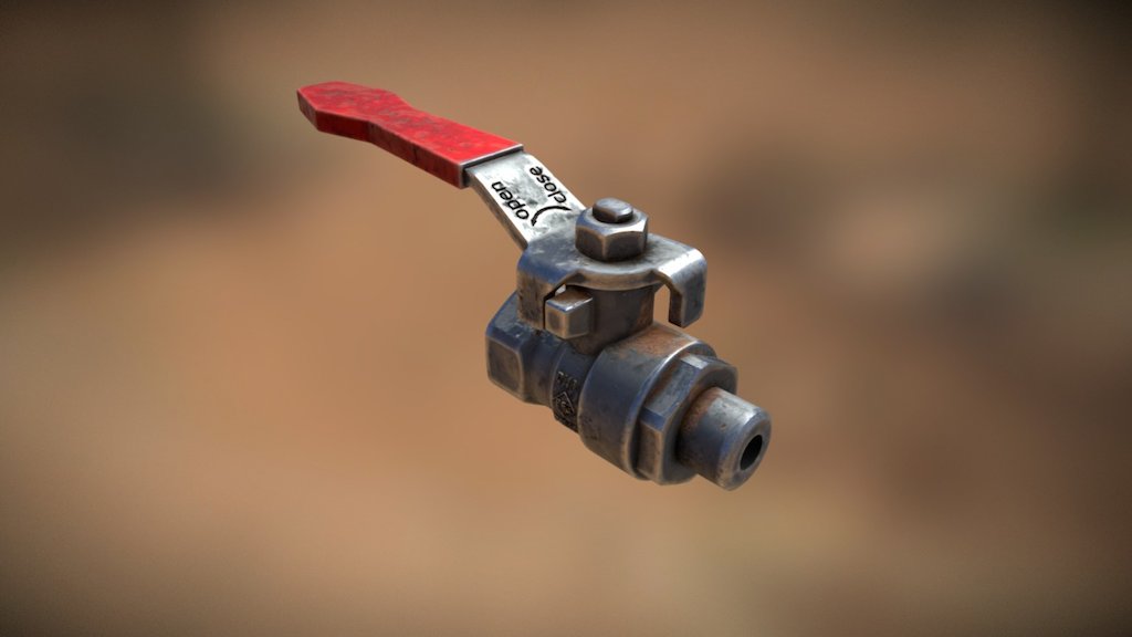 This is the first model I've painted in 3D Coat.
The model comes from http://www.traceparts.com - Water Pipe Valve - Download Free 3D model by Miljan Bojovic (@phoenix-storms) 3d model