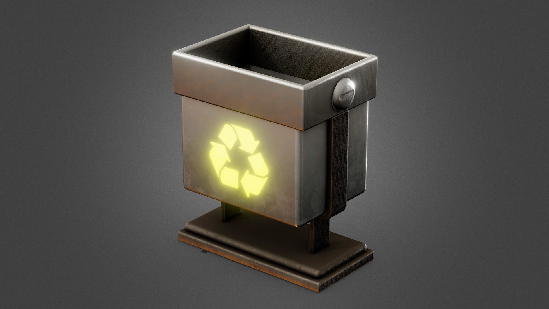 Futuristic Trash for your renders and games

Textures:

Diffuse color, AO, Roughness, Metallic, Normal, Emissive

All textures are 2K

Files Formats:

Blend

Fbx

Obj - Futuristic Trash - Buy Royalty Free 3D model by Vanessa Araújo (@vanessa3d) 3d model