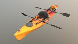 Kayak canoe, kayak, asset, boat, boatmodel