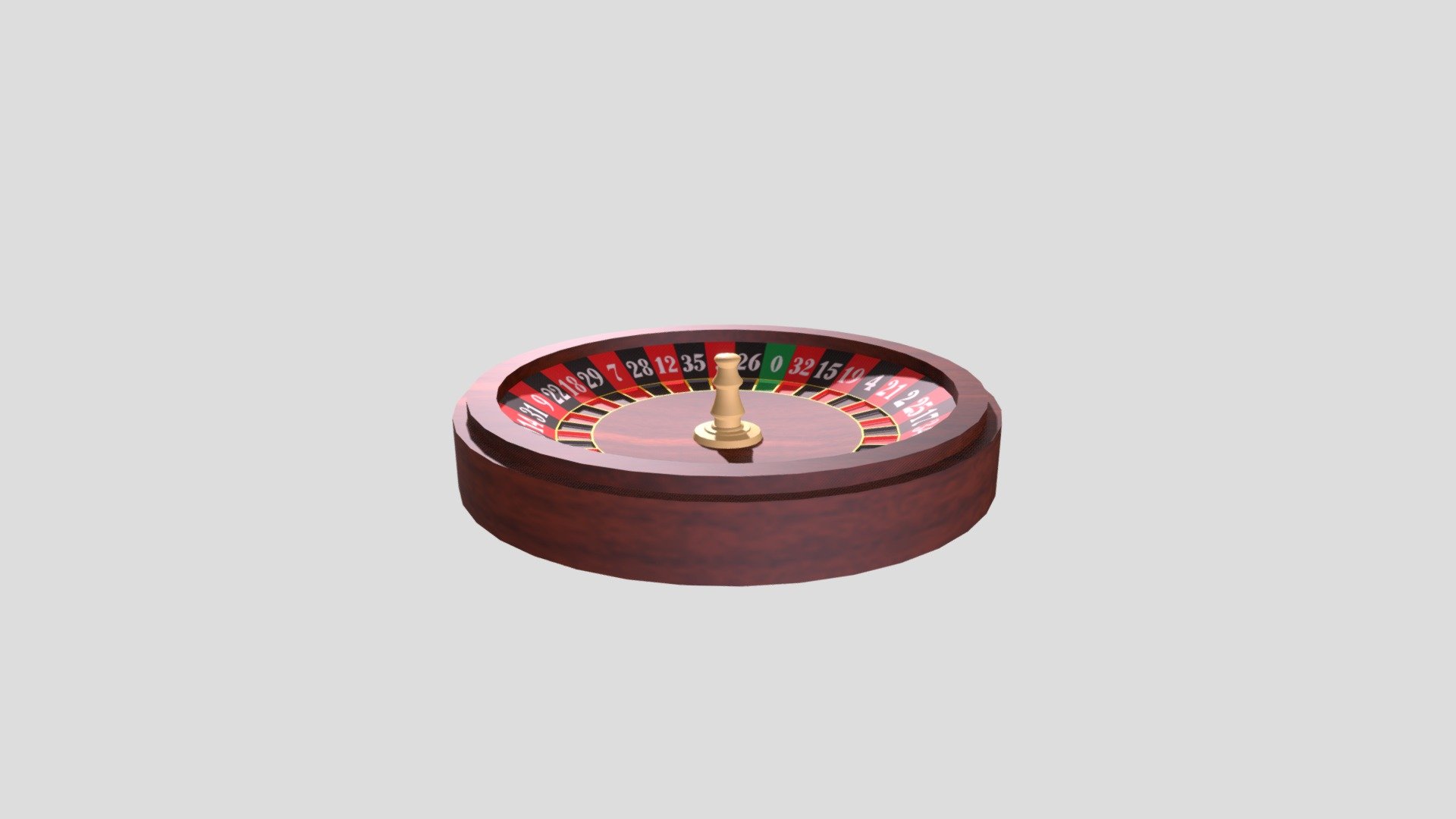First part of the roulette table - Casino Roulette - 3D model by JannahO 3d model