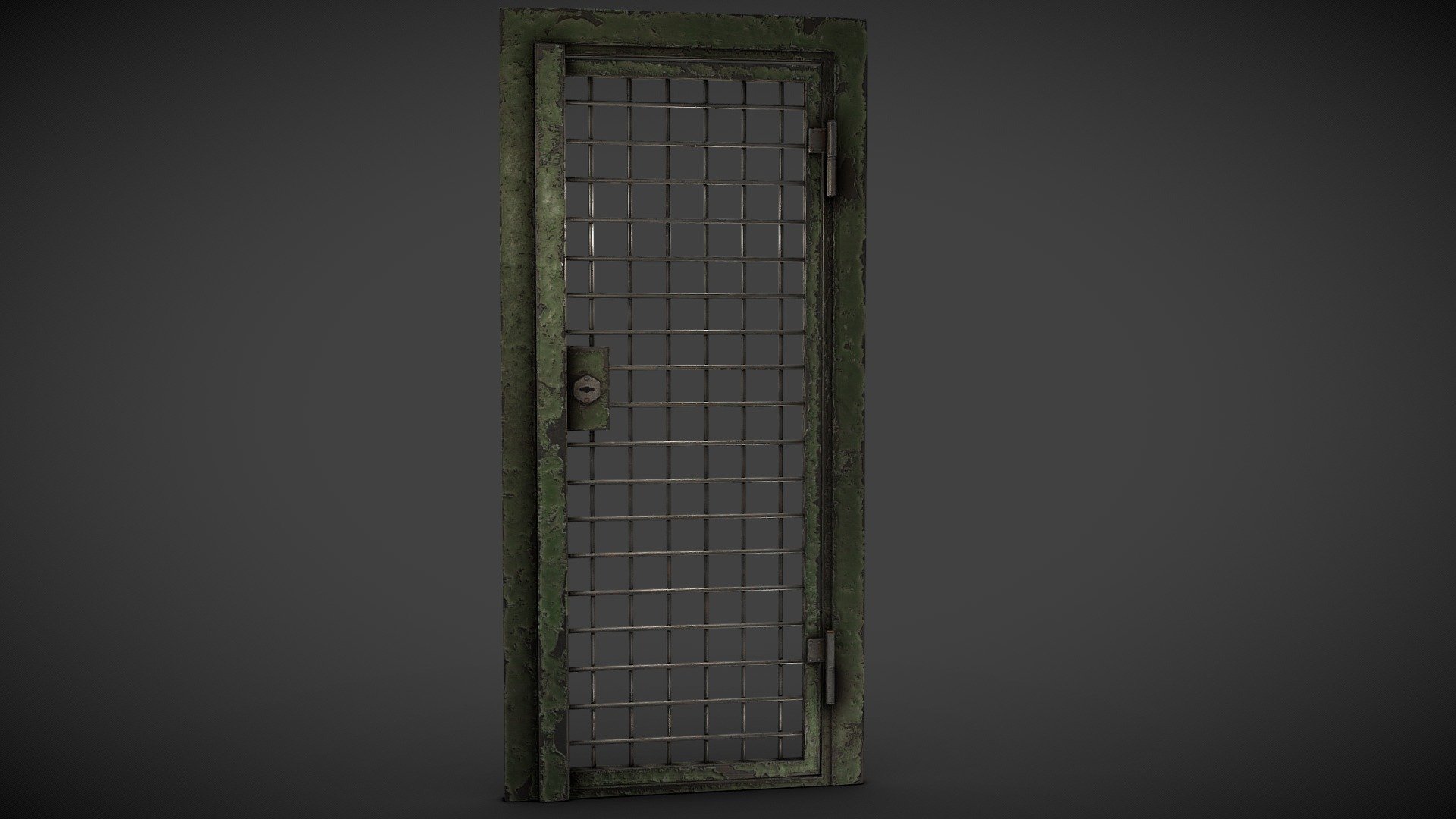 Old metal grid door.

If you want to support the author, you can send donations to https://boosty.to/shedmon - Grid Door - Download Free 3D model by Shedmon 3d model