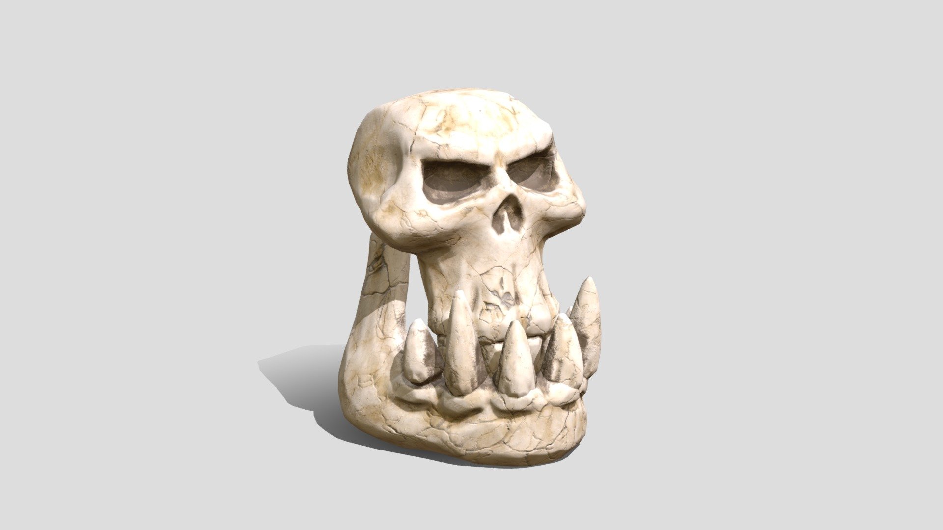 Big Skull from Big Ork

Purchase the 3D printable file here:
https://cults3d.com/en/3d-model/game/pork-skull

Check out you YouTube Channel for more creative works of mine: www.youtube.com/c/VidovicArts101 - Skull of a 40k Warhammer Waaagh Boss - 3D model by VidovicArts (@oshjavid) 3d model