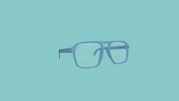 Eye glasses transparent eye, prop, glasses, wear, 3d