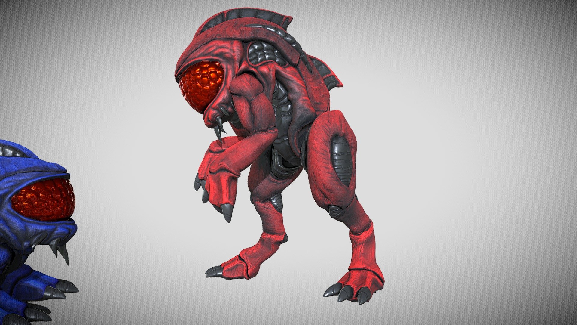 This is a fan model of one of the cut enemies from Half-Life 1, the Panthereye!  The Panthereye is my favourite cut Xenian and as a result it's been an absolute blessing to finally work on this magnificent animal.  It takes reference from both the original Alpha blue model as well as the more modern and updated red model, and I also made a red and blue variation of the creature in homage to the two generations of Panthereyes that were there during the development of Half-Life!


If you're interested in supporting my work, please consider purchasing one of my assets off the marketplace, or sending a donation to my Paypal (xweert123@gmail.com)!  Alternatively, you could support my Patreon, where I post exclusive content about the videogames that I work on!
https://www.patreon.com/Jackerino - 'Panthereye' from Half-Life 1 Beta - 3D model by xweert123 3d model