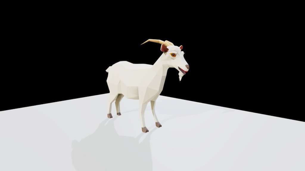 Goat - 3D model by nitacawo 3d model