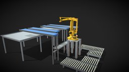 Robot Pallet Stacker pallet, robotics, robotic, stacker, manufacturing, pallets, robotics-industrial, factory, robot, factoryenvironmentcollection