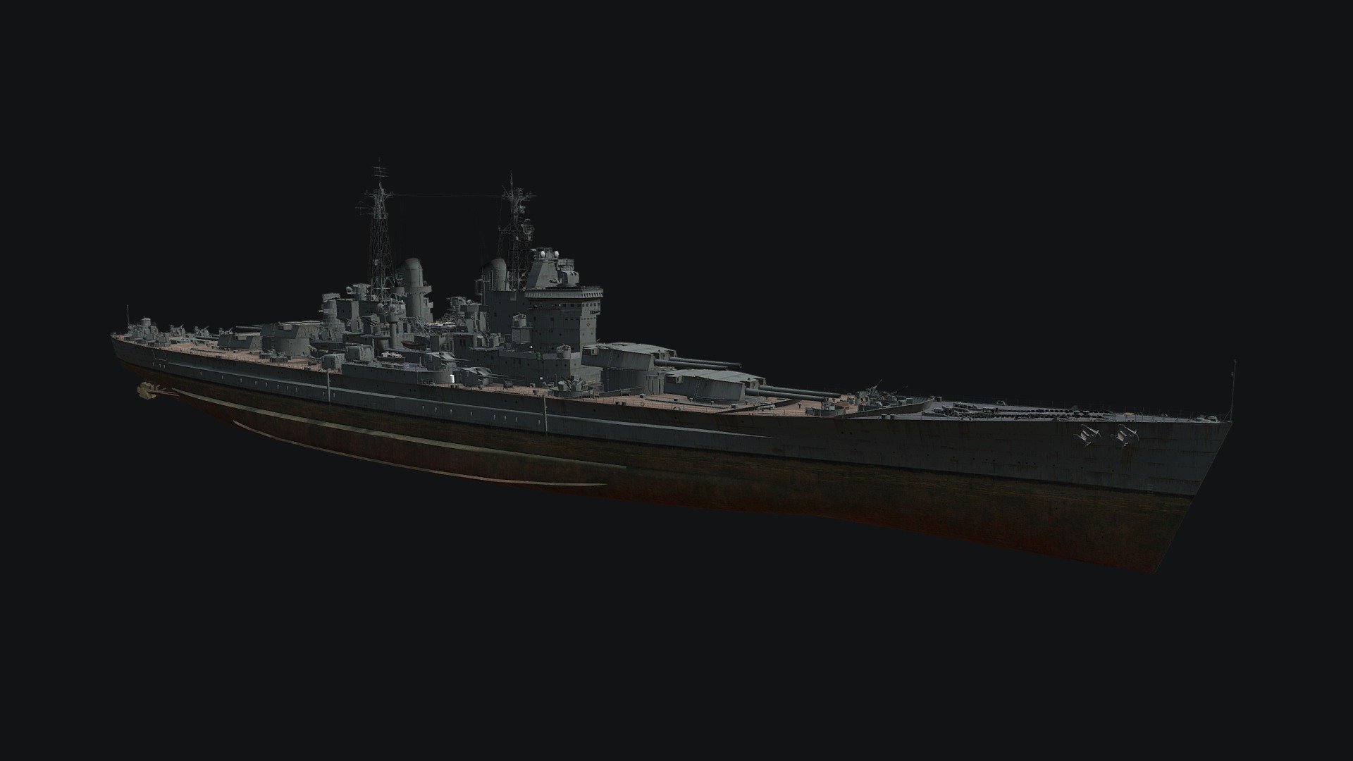 This model was developed by Wargaming for their popular game ‘World of Warships’. Play World of Warships now to send these ships into battle!

Use the following link to start playing!

https://worldofwarships.com/

Thunderer — British special premium Tier X battleship.

After Vanguard was laid down, the further development of British cruisers was aimed at increasing their dimensions. Among the options was a project with 457 mm guns that had been developed after World War I for battleships and battlecruisers of projects N and G 3d model