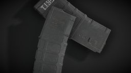 Magpul PMAG 30 rifle, m4, fps, shooter, magazine, ar15, gamedev, 556, attachments, game-ready, attachment, asset, free, noai