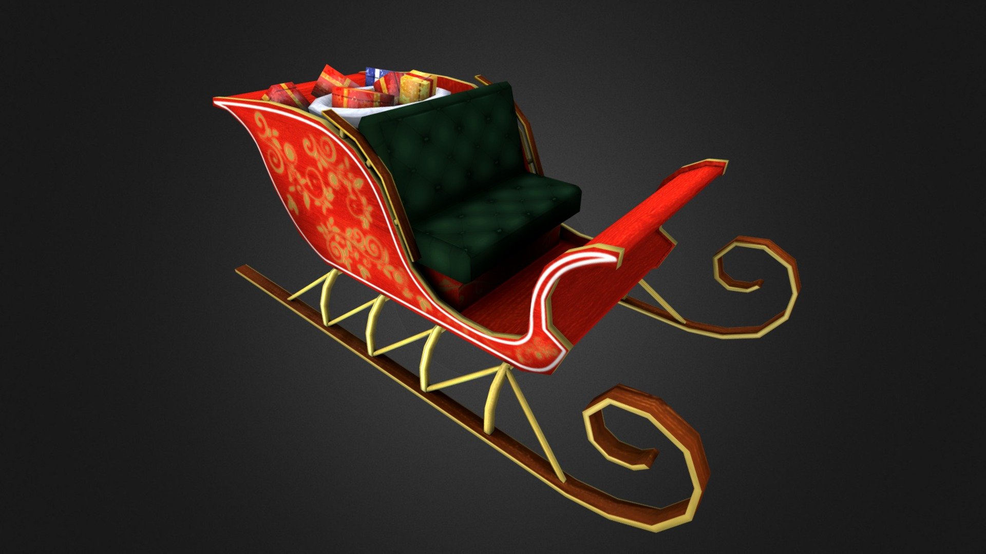 This Asset pack contains model of a Sleigh.  If you like this model you can buy at the following stores:  -link removed-    YouTube: https://www.youtube.com/channel/UCaLSV7vLw3uyezsulPDmG6A - Santa Claus Sleigh - 3D model by 3dMondra 3d model