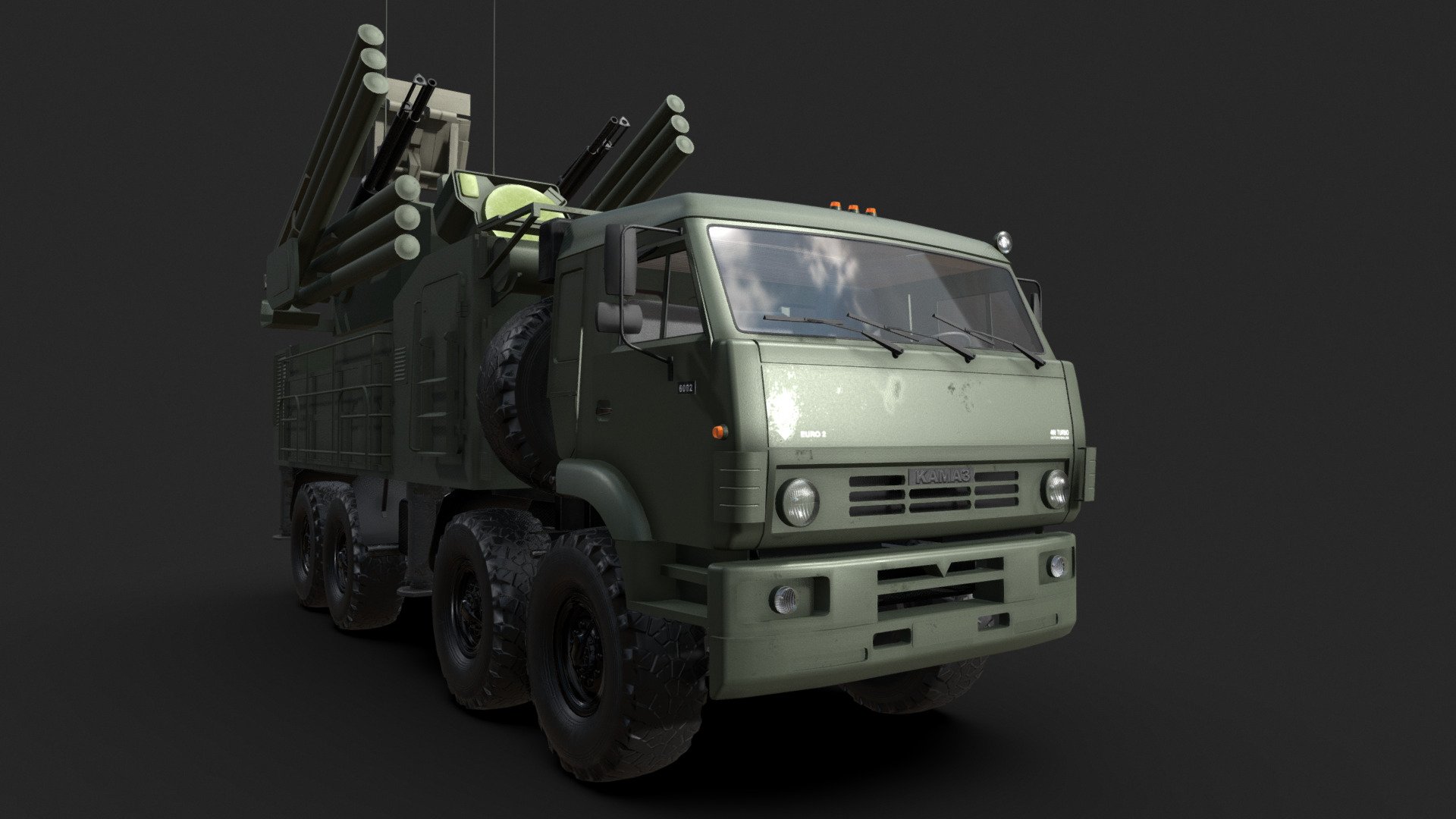 Pantsir missile system




File format: Blend FBX OBJ

Materials/Textures: PBR textures in substance painter
-Material Maps: Base color, Roughness, Metallic, Normal

Texture resolution: 4k textures

Polycount:




Objects: 58

Vertices: 58.211

Edges: 117.856

Faces: 60.564

Triangles: 104.935
 - Pantsir Missile System - Buy Royalty Free 3D model by luisbcompany 3d model