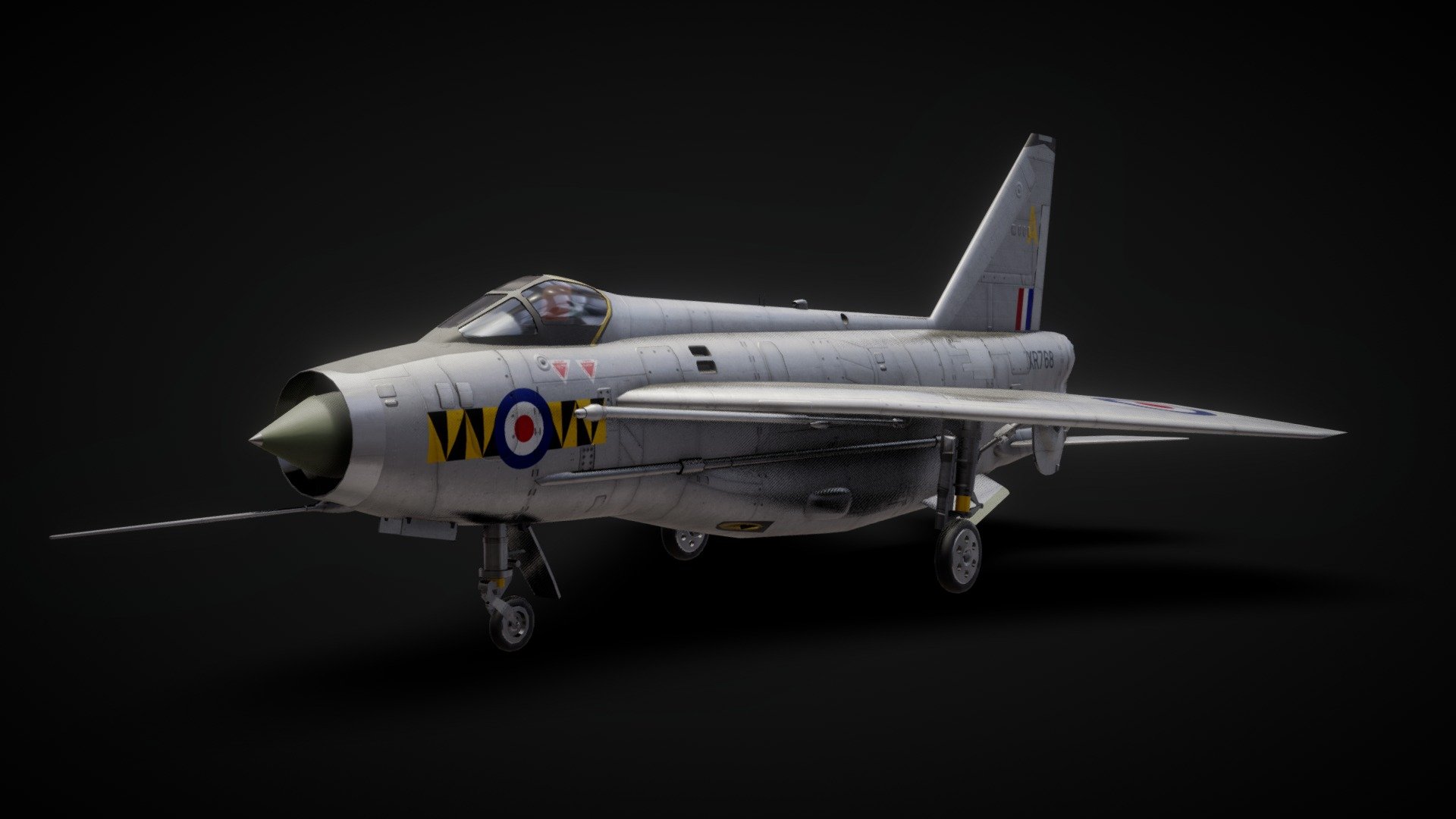 An asset I made for the Roblox game Wings of Glory (https://www.roblox.com/games/338574920/Wings-of-Glory)

Took about 14 hours on the model and another 4 on the plating textures I used to texture the aircraft.

Created in Blender and Affinity Photo

Find me on artstation! (https://www.artstation.com/parallelmayhem) - English Electric Lightning F.6 - 3D model by Sam Morse-Brown (@ParallelMayhem) 3d model