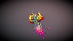 Phoenix King flying, bird, phoenix