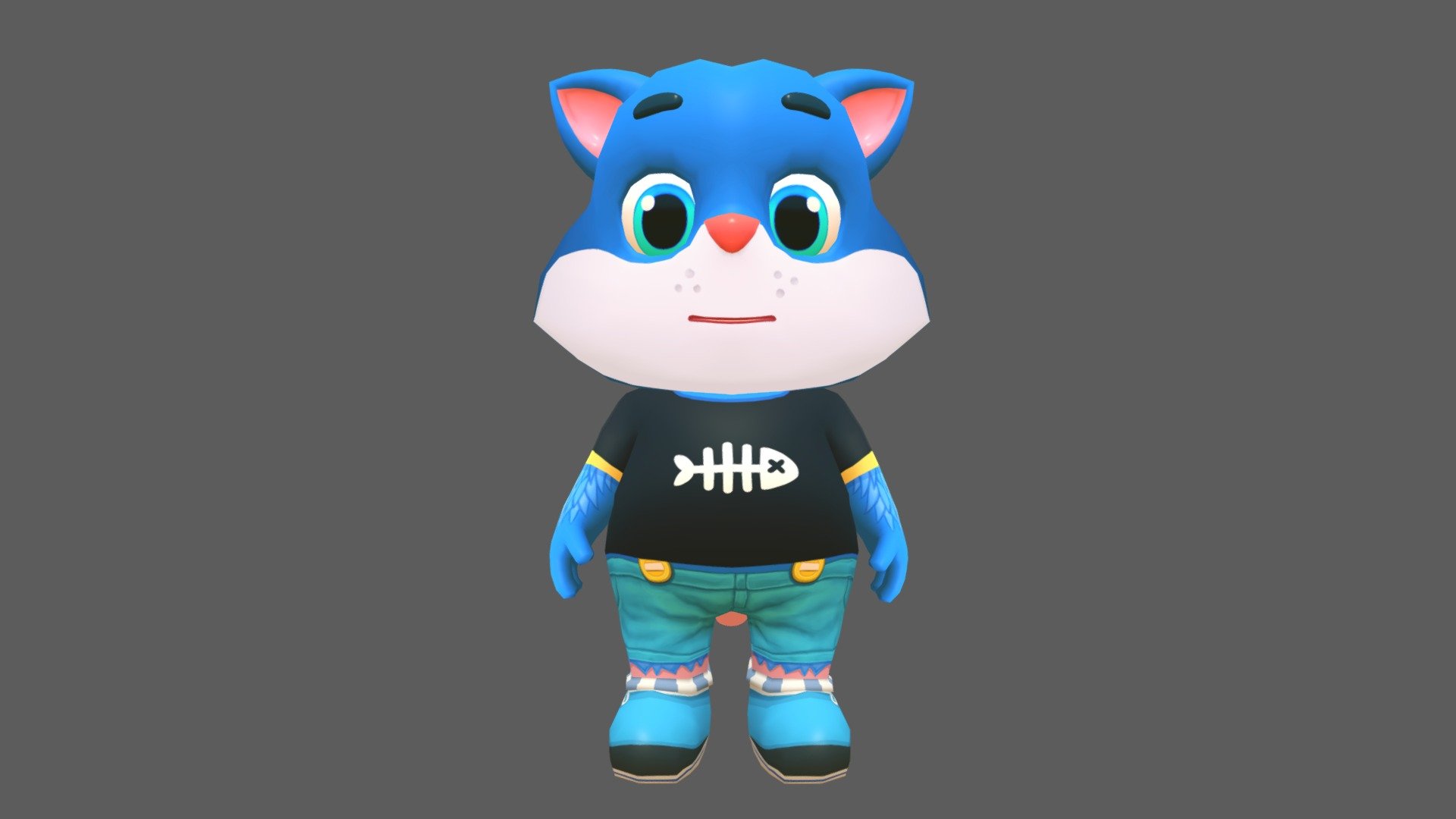 Cat Kitten character for games and animations. The model is game ready and compatible with game engines.

The model is low poly with four texture resolutions 4096x4096, 2048x2048, 1024x1024 &amp; 512x512.

Included Files:




Maya (.ma, .mb) - 2015 - 2019

FBX - 2014 - 2019

OBJ

The package includes 18 Animations which are as follows:




Run

Idle

Jump

Leap left

Leap right

Skidding

Roll

Crash &amp; Death

Power up

Whirl

Whirl jump

Waving in air

Backwards run

Dizzy

Gum Bubble

Gliding

Waving

Looking behind

The model is fully rigged and can be easily animated in case further animating or modification is required.

The model is game ready at:




3632 Polygons

3620 Vertices

The model is UV mapped with non-overlapping UV's. The shadows and lights are baked in the texture, although you can add more lights and shadows for rendering and use it as you please 3d model