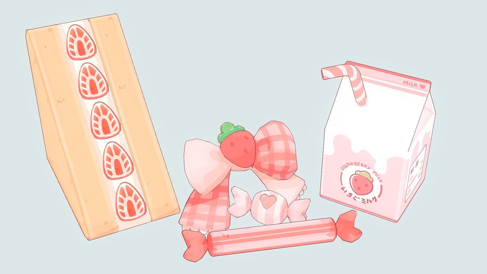 🥛🍓Milk Box and Sandwich🍓🥪

🍬🎀Candies and Ribbon🎀🍬

✅ FBX File

✅ OBJ File

Model in Maya

Textured in Substance Painter - Milk Box and Sandwich - Buy Royalty Free 3D model by IceCream Gan (@gan349875) 3d model