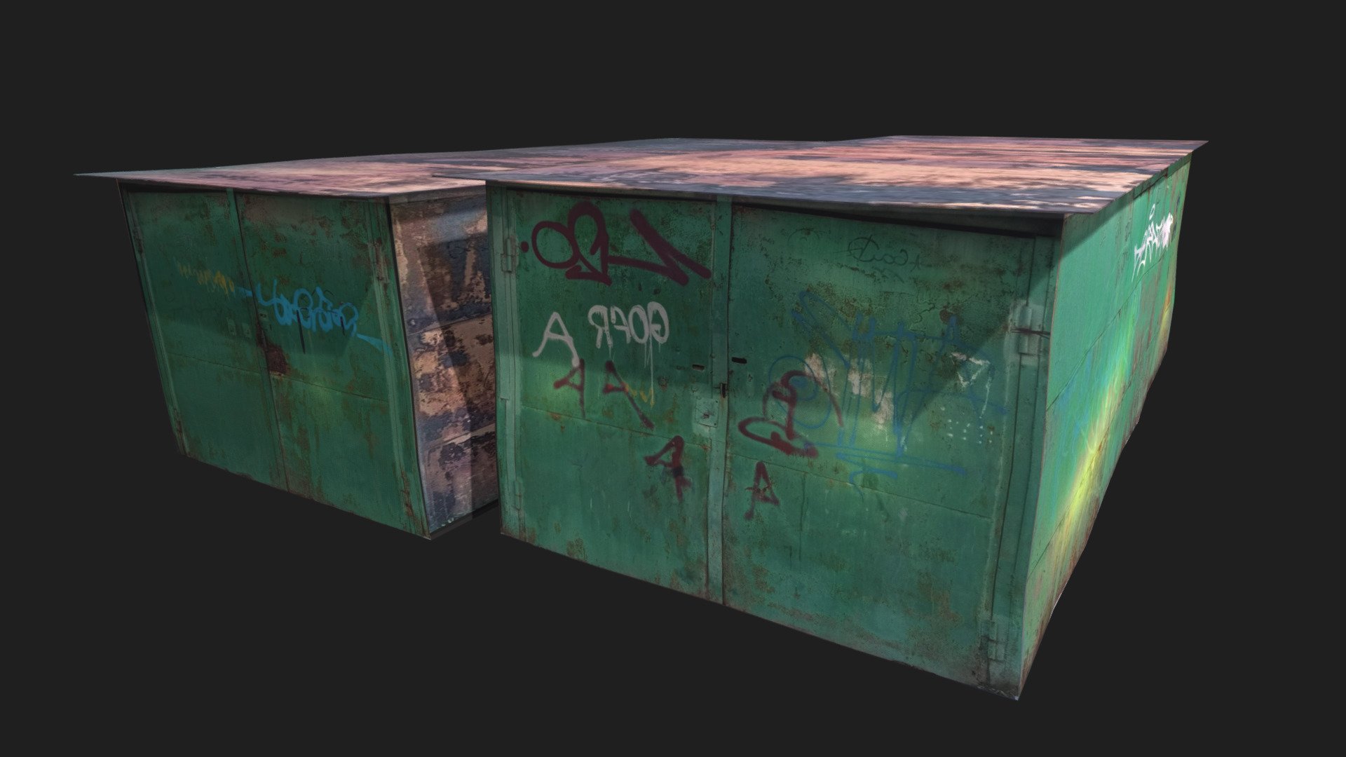 Some car boxes, just few poligons and simple texture 3d model