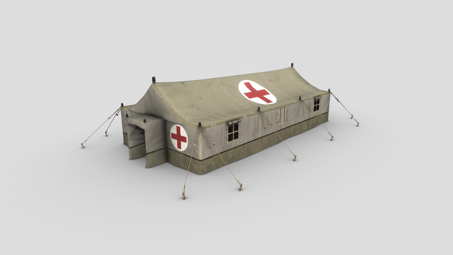 US Military tent. Ready to be used in games and realtime applications.
Originally made as an asset for top-down game.




Ready for Unreal Engine and other game engines.

PBR material with 2048x textures.

Real world size and design.
 - Military Tent - Buy Royalty Free 3D model by Lex713 (@LunarEclips3) 3d model