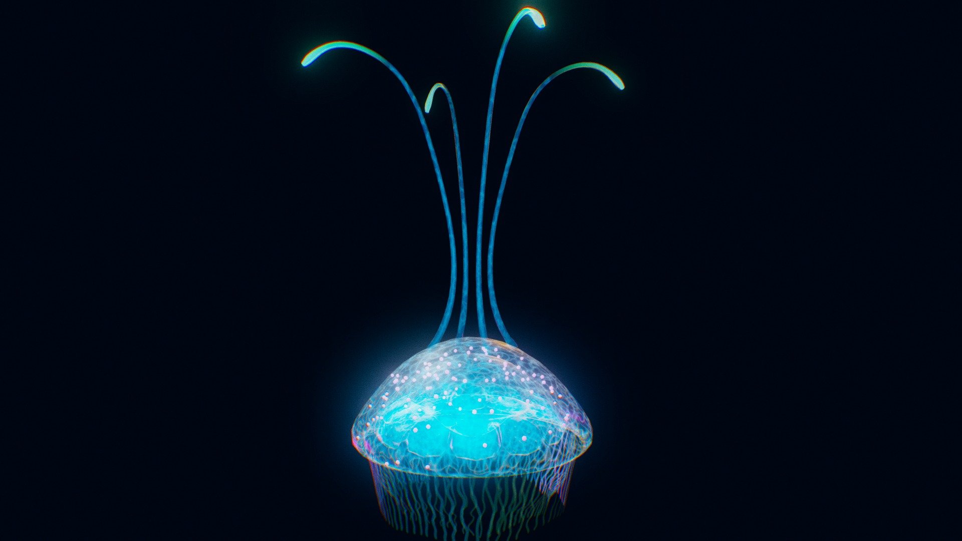 jellyfish - Download Free 3D model by yanix 3d model