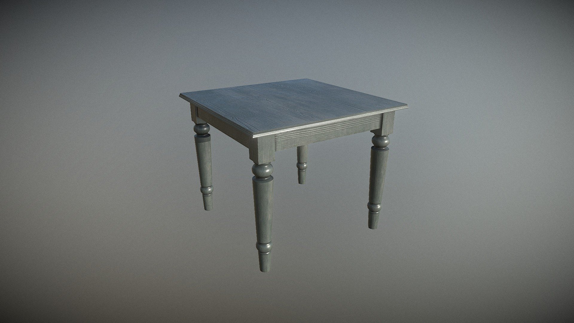 The model is made on the basis of an antique table from the first half of the 20th century. This is part of a future furniture package 3d model