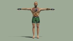 T-Pose Rigged Conor Mcgregor UFC people, ireland, mma, mystic, player, t-pose, men, floyd, ufc, notorious, mayweather, mcgregor, conor, ireland_architecture, nurmagomedov, khabib, rigged