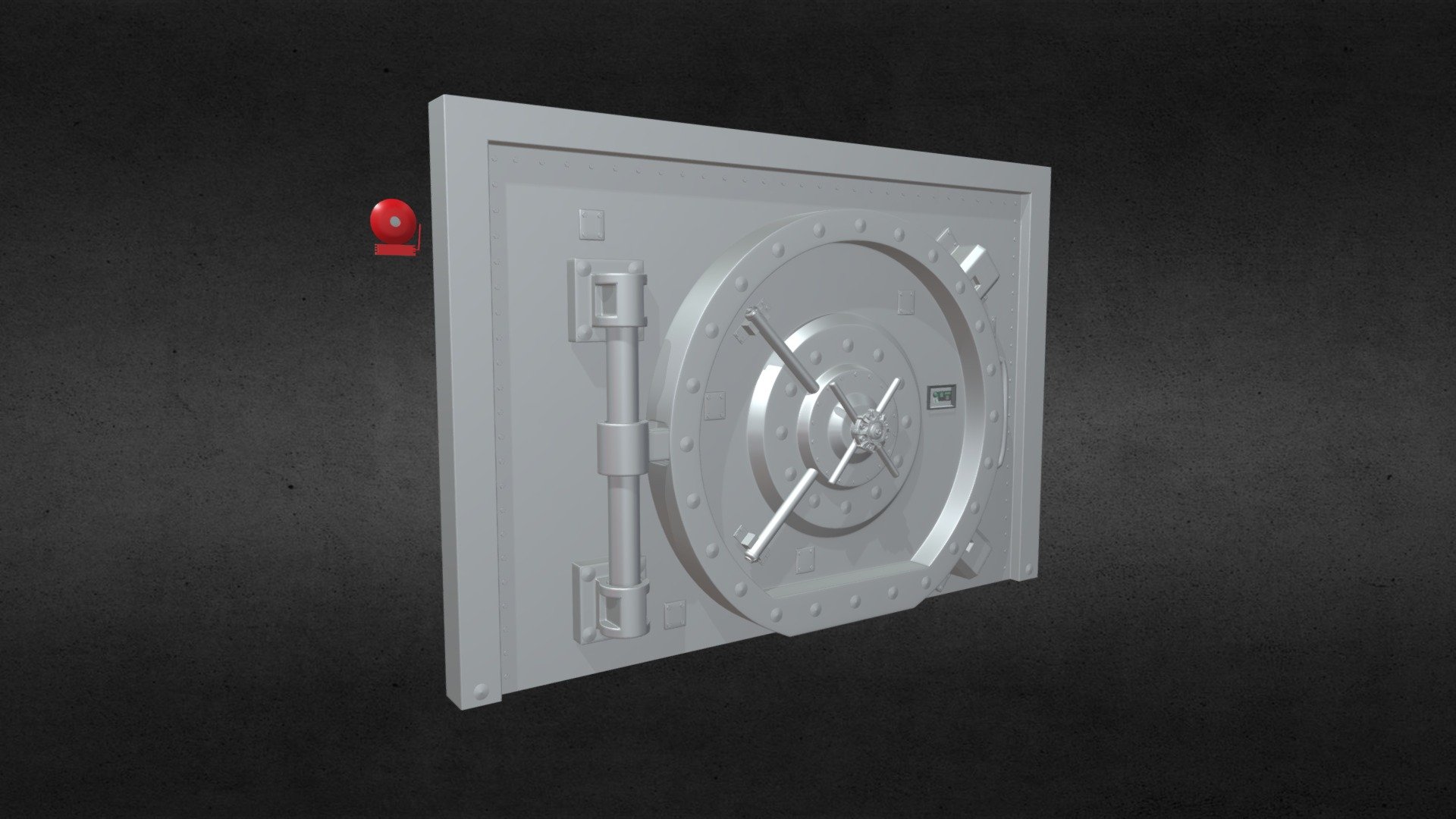 Why Do you need to buy this 3D model?

I modeled and created this Vault to use in any safety or guard composition place.

It comes with separeted parts to use in other projects easy and in the doc files such blender it comes with materials to be easy set the color.

As bonus I included the render scene.

And the objects have proper pivot points locations to make it easy and precise to put in any place and also easy to animate.

Resume everything, you are going to buy It's a model that can be use and reused and It will fits in anything that you make it without trouble and saving thousands of time.

More Details




Comes with high Poly meshes, 2 Docs ( Blender and 3DSMax 2021/2018), 1- 3 materials in the doc files

Good topology

Formats available: Blender, OBJ, FBX, .3DSmax 2021/2018 e STL

Geometry: Polygon Mesh

Poly Counts: 238.344 with Subdivision

Unids Used: CM

Total Megabytes Archieves: 78MB

I hope you enjoy and for any problems, wishs or questions just contact me 3d model